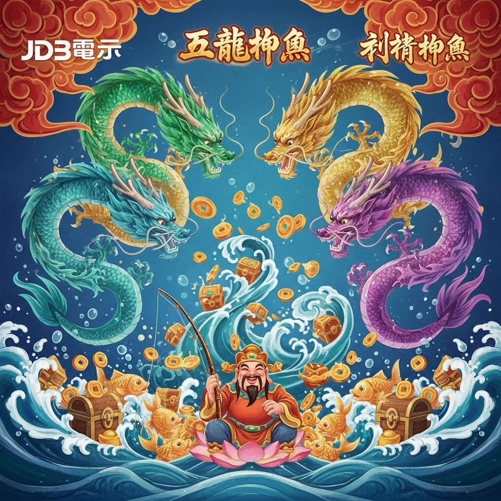 JDB電子-財神捕魚 - 五龍捕魚